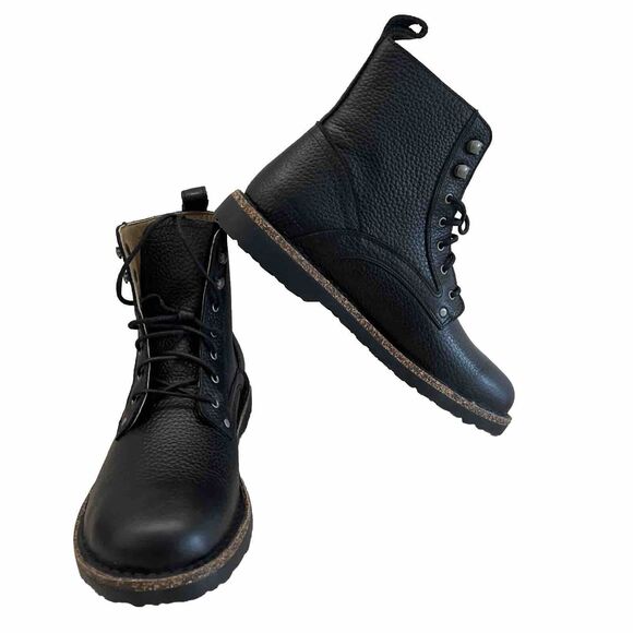 BIRKENSTOCK 1025189 ADULTS Men’s 10-10.5 US LACE UP BOOTS Unisex Bryson Black - Picture 1 of 9